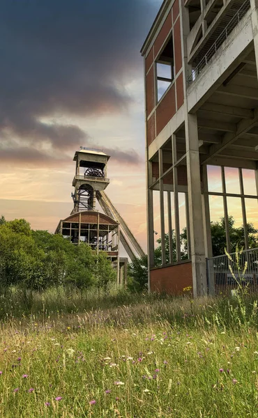 Pithead-Wickelanlage für Kohlebergwerke — Stockfoto