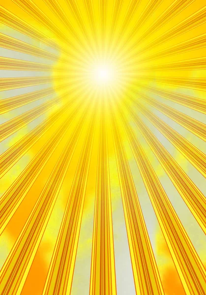 Solstrålar Genom Molnen Vertikalt — Stockfoto