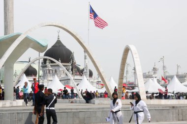 Alor Setar Kedah Malaysia-August 31, 2019:Malaysians participate in National Day parade, celebrating the 62nd anniversary of independence on August 31, 2019 in Alor Setar Kedah Malaysia.