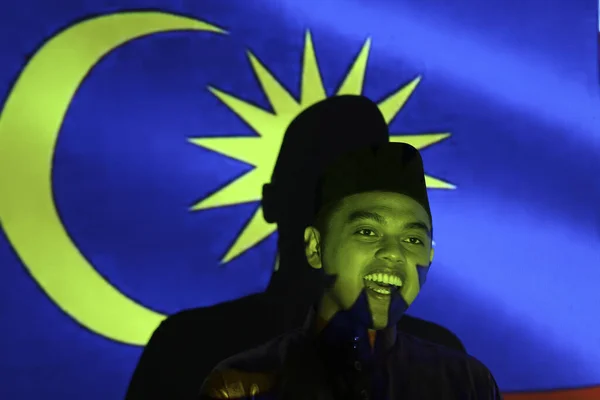 말레이시아의 쿠알라룸푸르 2019 말레이시아 국기를 아시아 문화권의 — 스톡 사진