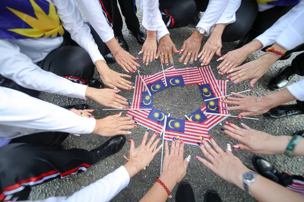 Alor Setar Kedah Malaysia August 2019 Malaysians Participate National Day — Stock fotografie