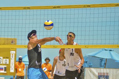 IANGKAWI, MALAYSIA - 13 Mart 2020: K. Dunwinit ve S. Prathip Tayland 'dan Annerstedt ve İsveç' ten Johansson 'a karşı.