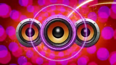 Müzik hoparlör dans