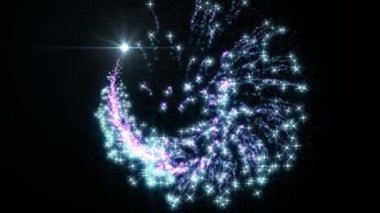 Kuyruklu yıldız ışıltı mavi