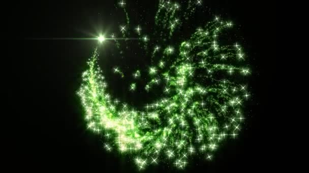 Comète vert brillant 