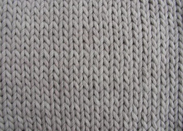 Acrylic gray knitted texture Royalty Free Stock Photos