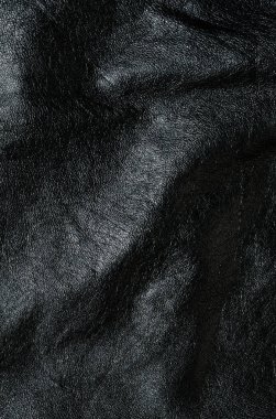 siyah deri doku arkaplanı