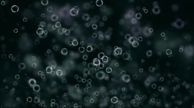 Kabarcıklar karanlık bir arka plan