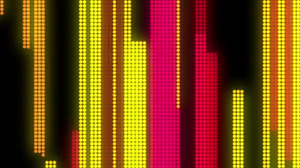 LED pixely pozadí — Stock video