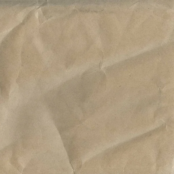Tan Crumpled Paper Texture — Stock Photo, Image