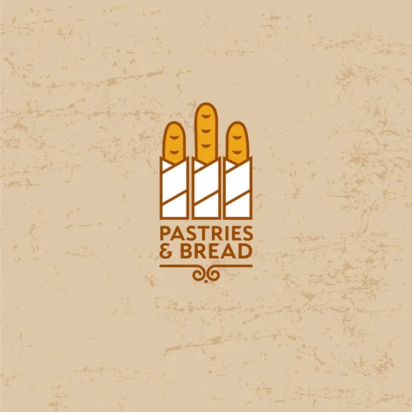 Logo de panadería. Logotipo pastelería . — Vector de stock
