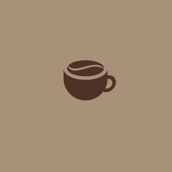 Icono plano de café. Icono de copa. Icono de café . — Archivo Imágenes Vectoriales