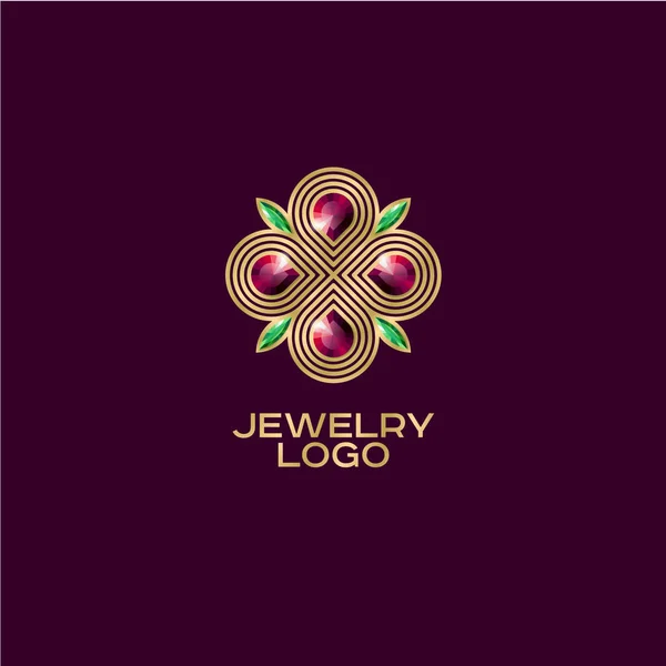 Logo biżuterii. Godło Biżuteria. — Wektor stockowy