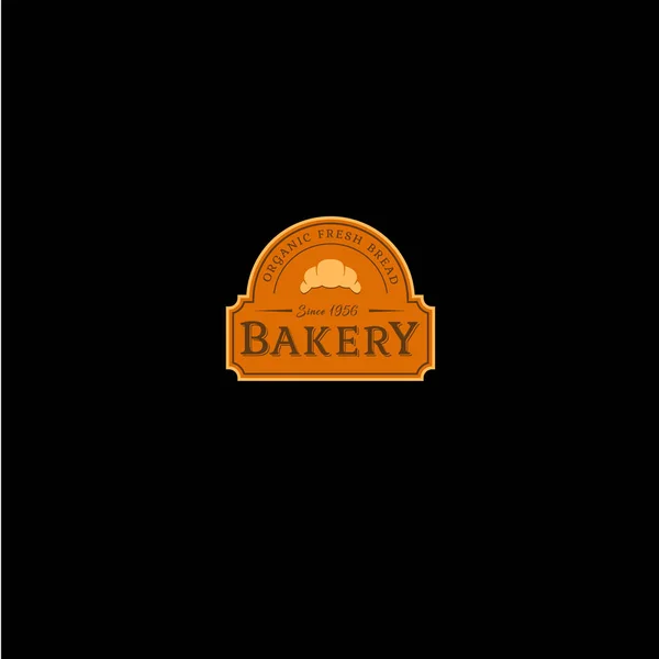 Bäckerei Vintage-Logo. Lebensmittelschild. — Stockvektor