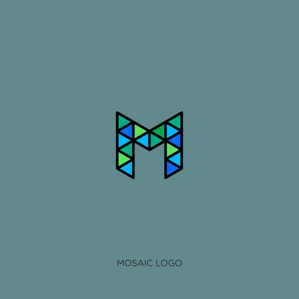 M logosu. M Monogram. — Stok Vektör