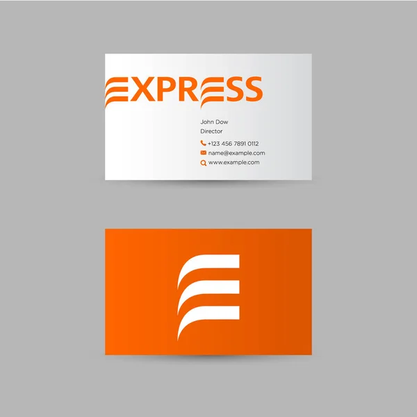 Logo dostawy. Express logo. Tożsamości. Poczta, działek. — Wektor stockowy