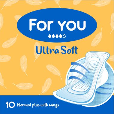 Hijyen pads için ambalaj.