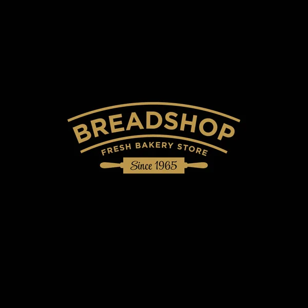 Panadería o panadería logo de la tienda . — Vector de stock