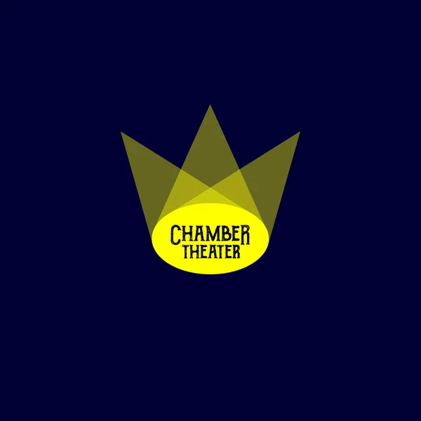 Theater-Logo. Szene oder Zirkuslogo. Schauspielschule. — Stockvektor