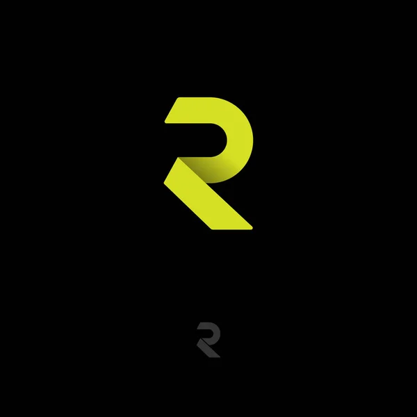 R logo. R monogram. — Wektor stockowy