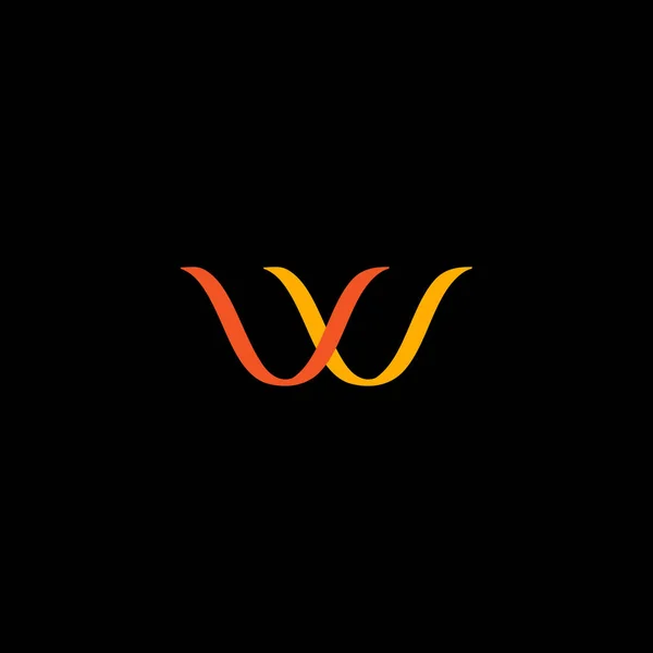 Monogramme W. Génétique. Logo W . — Image vectorielle