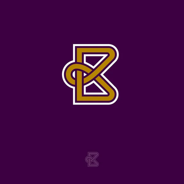 Monogramme B. Logo B . — Image vectorielle