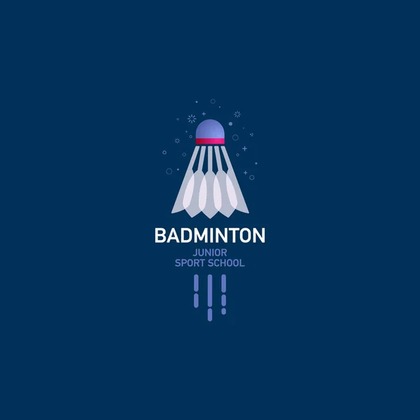 Badminton klub logo. — Stockový vektor