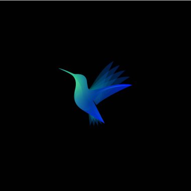 Colibri renk şeffaf logo.