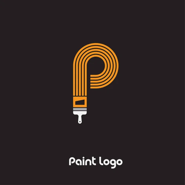 P монограма. Логотип P. P емблема. Малювати логотип . — стоковий вектор
