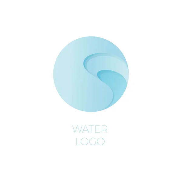 Water logo. Pool. Spa resort. — Stock Vector
