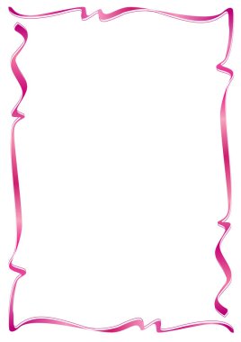 Pembe ipek çerçeve.