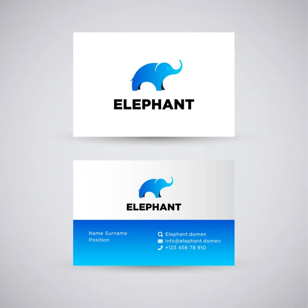 Elephant concept logo. — Stock Vector