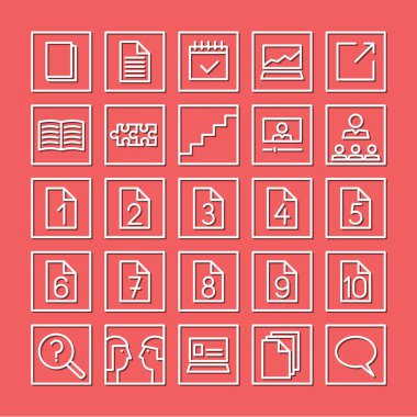 Simgeler kümesi. Çalışma sembolleri.