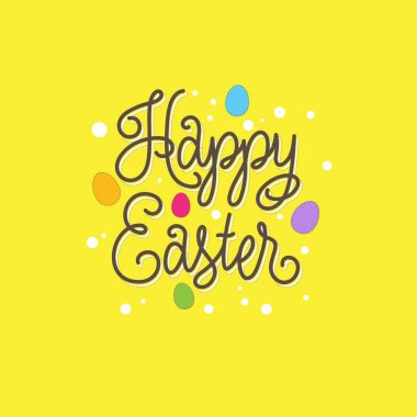 Happy easter illüstrasyon. 