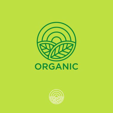 Organik logosunu görmeniz gerekir. Çiftçi ürünleri amblemi. 