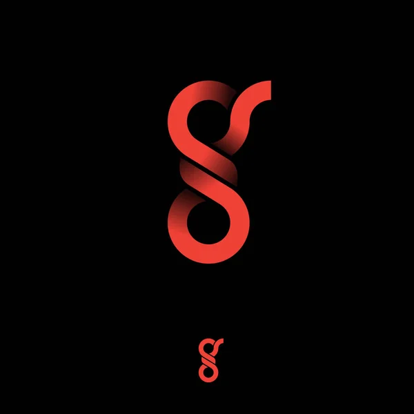 Monograma G. Logo G . — Archivo Imágenes Vectoriales