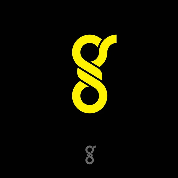 G Monogramm. g-Logo. — Stockvektor