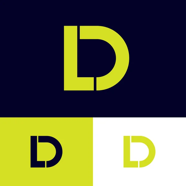 Monogram Logo Termín Přihlášení Různých Pozadích Abstraktní Znak — Stockový vektor