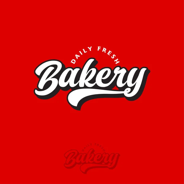 Logo Panadería Panadería Panadería Emblema Panadería Hermosa Señal Caligrafía Opción — Archivo Imágenes Vectoriales
