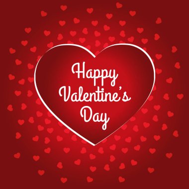 mutlu Sevgililer günü kartı tasarımı