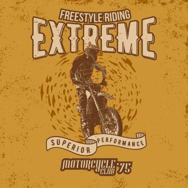 Efsane motosiklet kulübü Vintage yarışçılar T-Shirt tasarım