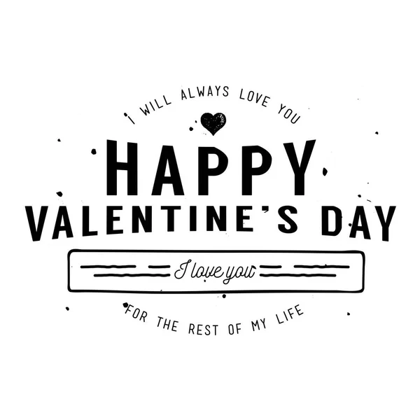 Mutlu Sevgililer günü kartı tasarımı — Stok Vektör