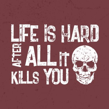 Vintage kafatası etiket tasarımı