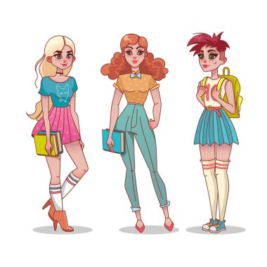 Çeşitli kolej veya üniversite öğrencileri kümesi