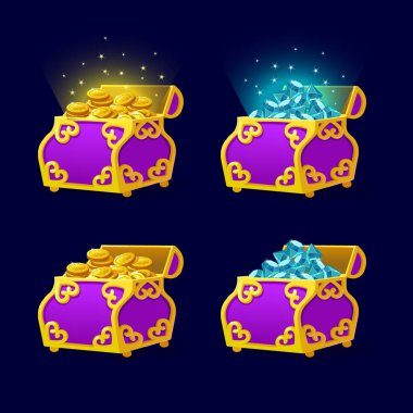 Mor göğüs oyun arayüzü için ayarla