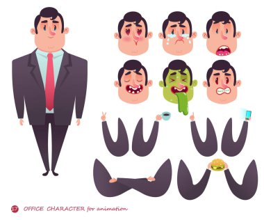 İş karakter. İçin web tasarım öğeleri.