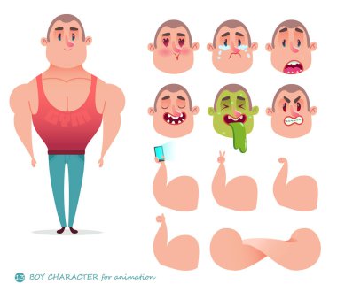 karakter atlet body-builder