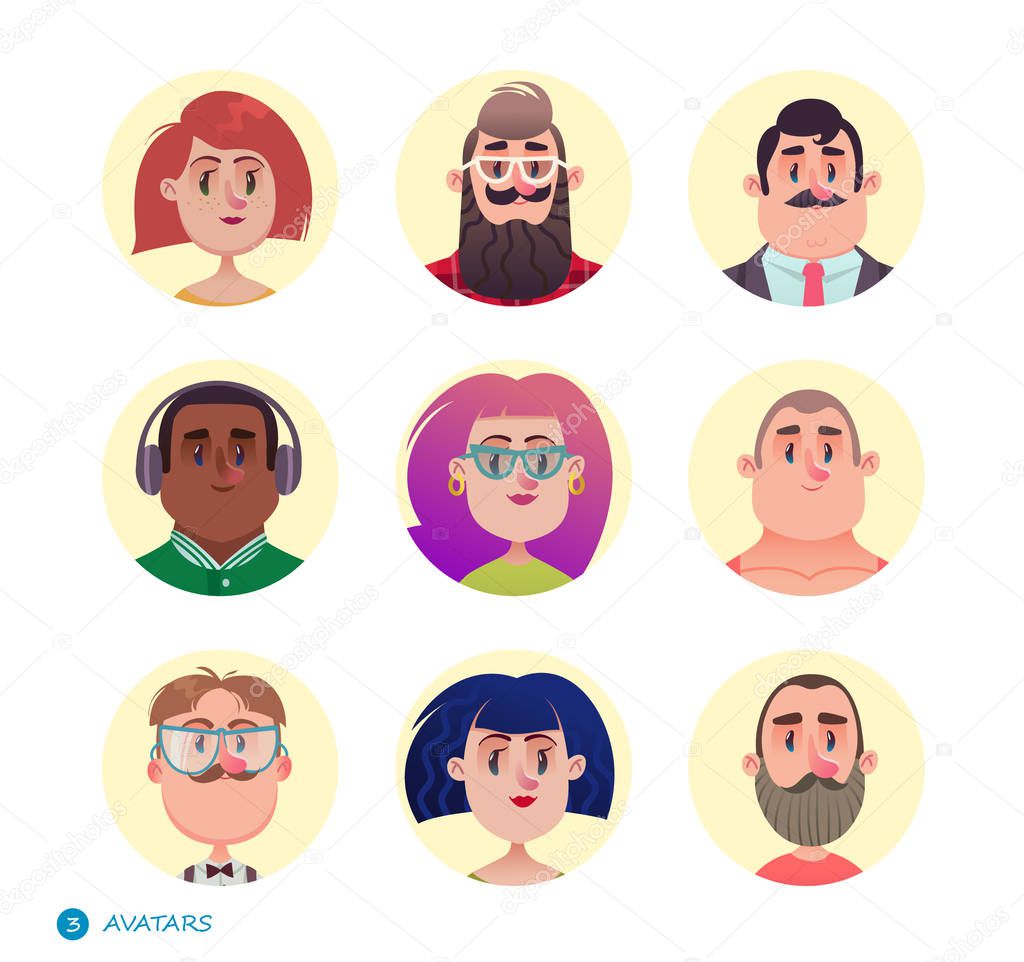 People avatars collection.