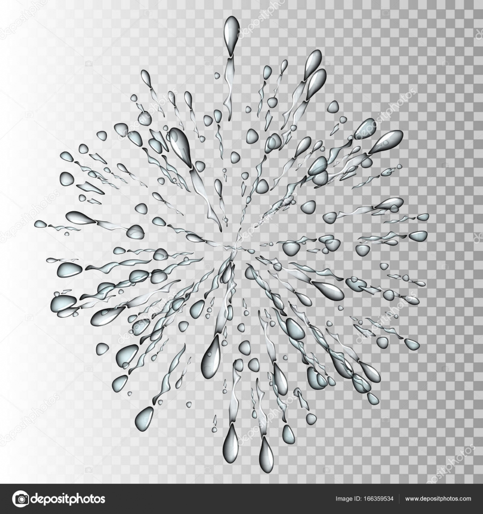 Transparent Vector Water Splash In A Circle The Explosion On A Transparent Background Vector Image By C Raz234 Vector Stock