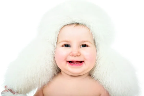 Sweet laughing little baby — Stock Photo, Image